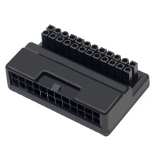 PH324 ATX 24Pin 90 Stopni Adapter Wtyczki Zasilania RGB ATX 24Pin 90 Stopni Złącze Zasilania do Komputera Stacjonarnego DIY Zasilacz A