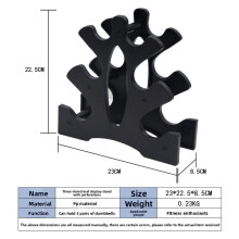 Family Use 3 Tier Dumbbell Shelf With Easy Disassembly For Core And Upper Body Exercise