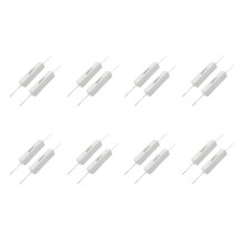 16 Pcs Wire Wound Ceramic Cement Resistor 8 Ohm 20W 5%