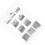 Silver Sequin Stickers Modified Special Interior Lifting Panel Frame Window Button Sticker for  Alphard 15-20 2