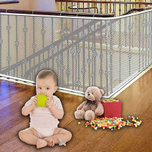 2X Stairway Net - Baby Safety Rail - Balcony Railing Guard Banister Proofing Stair Net for Child, Pet- Indoor & Outdoo