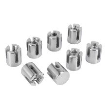 8 Pcs Stainless Steel Wire Rope Green Wall Trellis Fitting Clip 3mm Wire