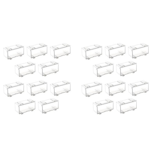 20Pcs Clear Acrylic Display Case for Car Mold, Wheels Car Model Display Case Scale Wheel Display Case A