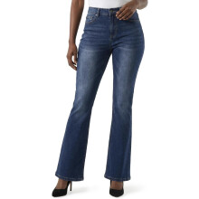 Jean Femme Bootcut Pantalon Évasé Taille Haute Bleu Tall — pantalon denim stretch, jean jambes longues