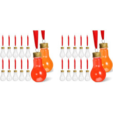 Bombki do Wypełniania DIY 50 Sztuk Ozdoby Przezroczyste Solidne 3.23 Cala