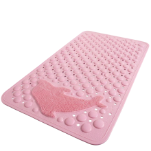 Duschmatte rutschfest massierend Pink 75x44 cm — duschmatte pink, badewannenmatte rutschfest, tpe duschmatte