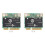 2X RT5390 Half  PCI‑E Interface 802.11B/G/N Wireless Network Card WiFi Adapter Only for  Computer 1