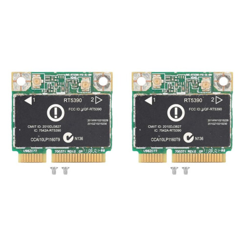 2X RT5390 Half  PCI‑E Interface 802.11B/G/N Wireless Network Card WiFi Adapter Only for  Computer