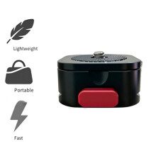 Adaptador de Conexão Rápida de 38 mm para Montagem de Liberação Rápida em Câmeras DSLR, Tripés e Estabilizadores de Gimbal Portáteis.