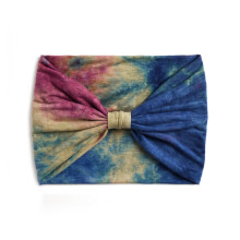 (1) Batik-Stirnbänder für Frauen, breites Stirnband, Yoga, Workout, Kopfwickel, Schal, geknotetes Haarband, Turban, Bandana, Verband,