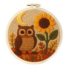 (CCX-898, 20x20cm) GATYZTORY Stanznadel-Stickset, Cartoon-süße Tiere, Teppich, Tufting, Nähen, Stanznadel-Set, DIY-Handwerk für Erwachsene