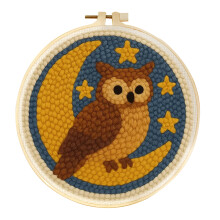 (CCX-103, 20x20cm) GATYZTORY Stanznadel-Stickset, Cartoon-süße Tiere, Teppich, Tufting, Nähen, Stanznadel-Set, DIY-Handwerk für Erwachsene