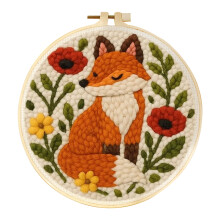 (CCX-902, 20x20cm) GATYZTORY Stanznadel-Stickset, Cartoon-süße Tiere, Teppich, Tufting, Nähen, Stanznadel-Set, DIY-Handwerk für Erwachsene