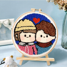 (CCX-287-2020) CHENISTORY Character Diy Needle Punch Kit Painting Decor Art Kits For Adults Cartoon Punch Needle Kits Adults Original