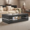 Rectangular Modern Coffee Table with Glass Black 1