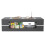 Rectangular Modern Coffee Table with Glass Black 5