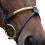 (Cob, Black) Whitaker RNB Leather Horse Noseband 2