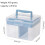 Clear  Stackable Storage Box with Storage Tray Plastic Multipurpose Storage Container Portable Travel Case, 7