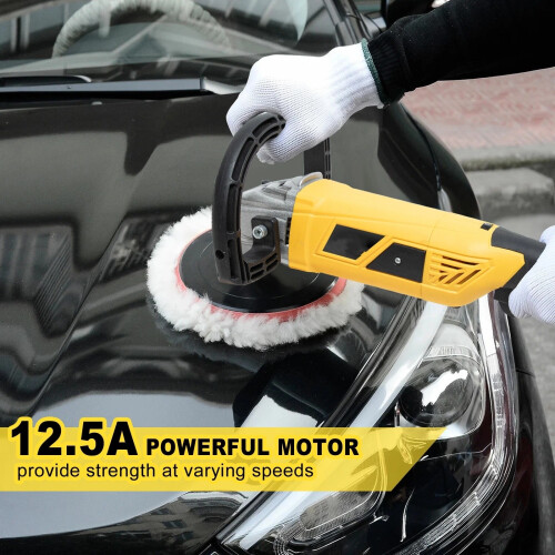 2500W-Variable 7 Speed Electric Car Polisher Sander Buffer Polishing Machine Kit 2