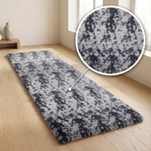 (DARK GREY, 60X220 CM RUNNER RUG) Extra Large Rugs Fluffy Shaggy Living Room Rug