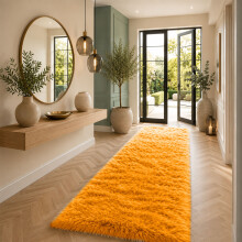 (YELLOW, 80X300 CM) Extra Large Rugs Fluffy Shaggy Living Room Rug