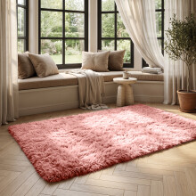 (PINK, 120X170 CM) Extra Large Rugs Fluffy Shaggy Living Room Rug