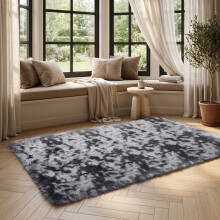 (DARK GREY, 120X170 CM) Extra Large Rugs Fluffy Shaggy Living Room Rug