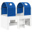 VidaXL vidaXL Bed with Tunnel 4 pcs White and Blue Engineered Wood 3