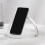 Round Touch Small Desk Lamp Multi-Function Wireless Charger Mobile Phone Holder White 8