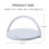 Round Touch Small Desk Lamp Multi-Function Wireless Charger Mobile Phone Holder White 9