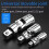 3-Piece Universal Socket Adapter 1/4 3/8 1/2 Socket Universal Joint Universal Socket Ratchet Tool 5