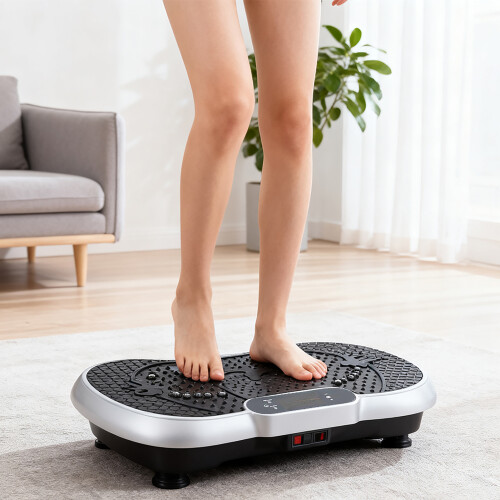 Living And Home Vibration Plate Exercise Machine with Resistance Bands 1