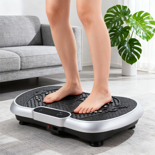 Living And Home Vibration Plate Exercise Machine with Resistance Bands