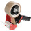 Tape Dispenser with Handle, 7.5 cm Core, Ergonomic, Heavy Duty Packing, Black Red 4