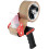 Tape Dispenser with Handle, 7.5 cm Core, Ergonomic, Heavy Duty Packing, Black Red 3