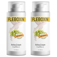 Fleboxin Creme - 200ml (2x100ml) - 2er-Pack - mit Sheabutter, Hyaluronsäure & Traubenkernöl - Original Schweizer Formel
