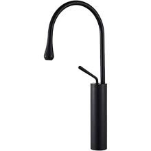 Black Chrome Tall Basin Faucet Brass Bathroom Sink Mixer Tap 360 Swivel Spout