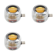 3X Portable Speaker Universal Type-C Sound Box Type-C Plug in Mobile Phone Amplifier External Wired Home Clear