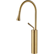 Gold Chrome Tall Basin Faucet Brass Bathroom Sink Mixer Tap 360 Swivel Spout