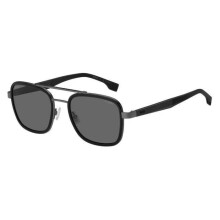 Óculos de sol - Hugo Boss - Modelo Masculino - Preto - Quadrado - Aço Inoxidável