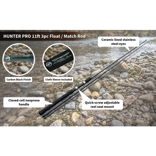 Starter Coarse Float Fishing Kit Including 11' Carbon Rod 1