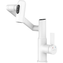 White Stainless Steel Faucet 3-Speed Adjustable Water Tap Kitchen Sink Mixer