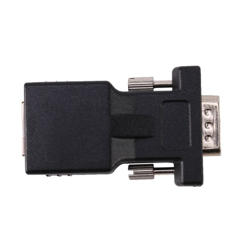 8X Vga Extensor Macho A Lan Cat5 Cat6 Rj45 Adaptador de Cable de Red 1