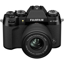 Fujifilm X-T50 Mirrorless Camera with XC 15-45mm f/3.5-5.6 OIS PZ Lens Kit, Black