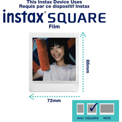 Fujifilm Fujifilm Instax Square SQ40 Instant Camera, Black 1