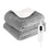 Gr8 Home Grey Heated Blanket 160x130cm Washable Throw 1