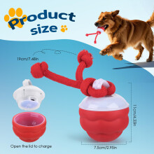 Interactive Dog Ball Toys, USB Rechargeable Automatic Jumping Moving Dog Ball Toy, Touch Activated