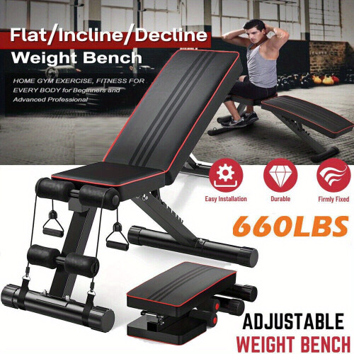 Adjustable Incline Dumbbell Weight Bench with 7 Positions for Exercise and Workout 1