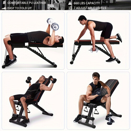 Adjustable Incline Dumbbell Weight Bench with 7 Positions for Exercise and Workout 2