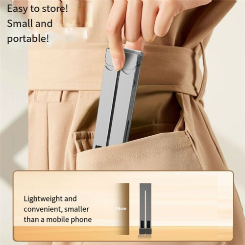 Laptop Stand Foldable Storage Portable Computer Base Heightening Heat Dissipation Stand Dark Grey